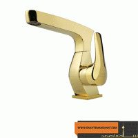 شیر روشویی ایزی پایپ مدل جولیتا طلایی براق 